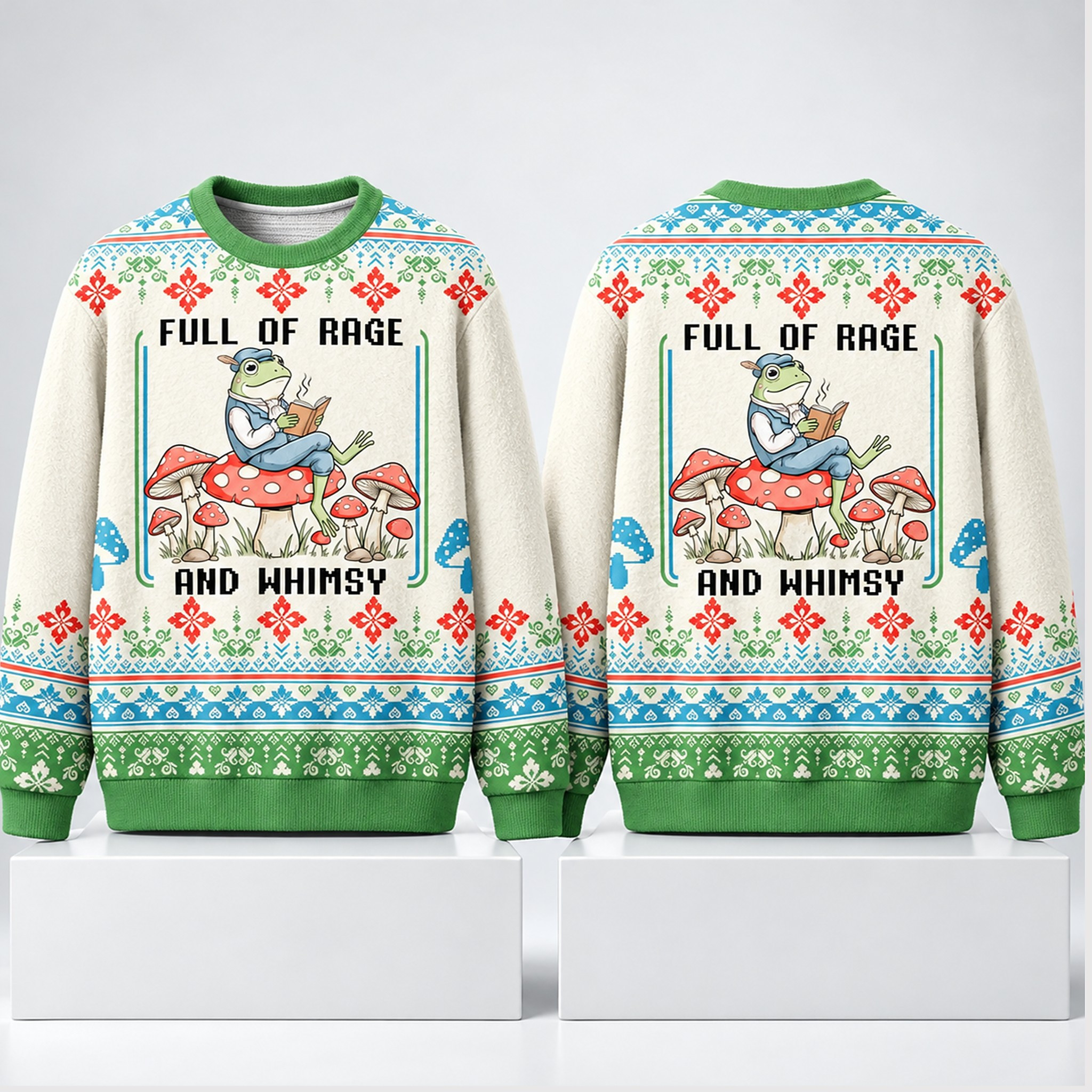 Full Of Rage And Whimsy Christmas 2026 Ugly Sweater Funny Xmas Gifts For Bookworms 1 - Unicasport Full Of Rage And Whimsy Christmas 2026 Ugly Sweater Funny Xmas Gifts For Bookworms