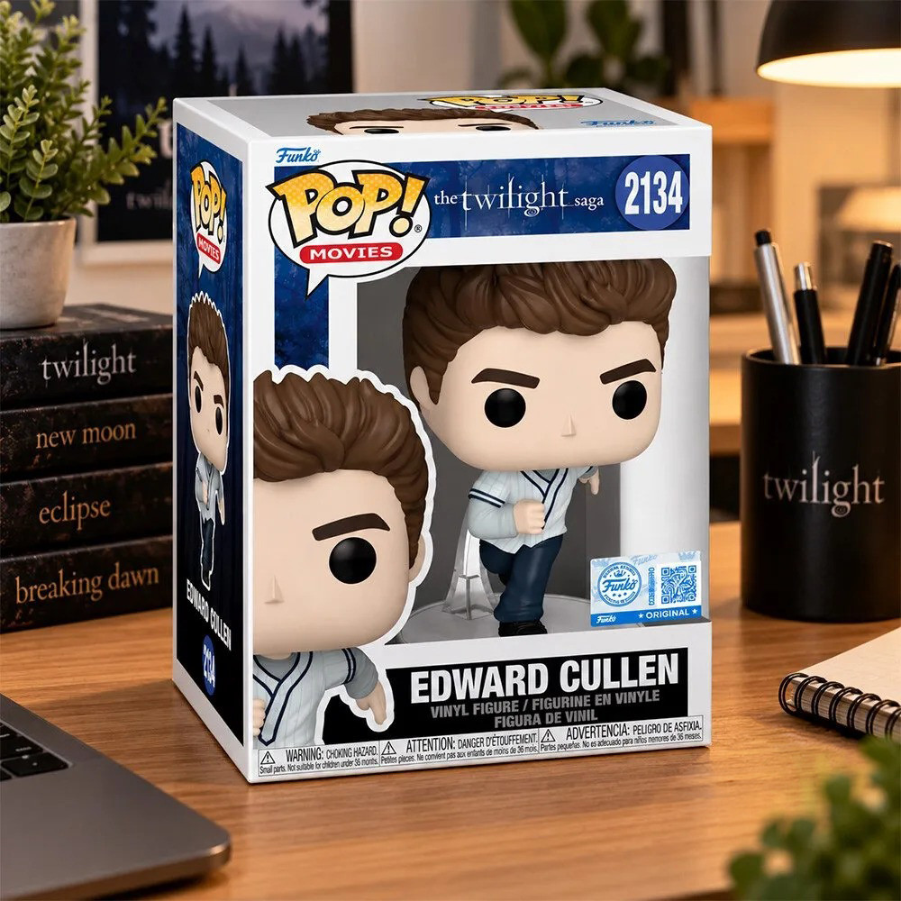 Twilight Saga Edward Cullen Baseball Jersey Funko Pop Desk Decor Gift For Fan 1 - Unicasport Twilight Saga Edward Cullen Baseball Jersey Funko Pop Desk Decor Gift For Fan