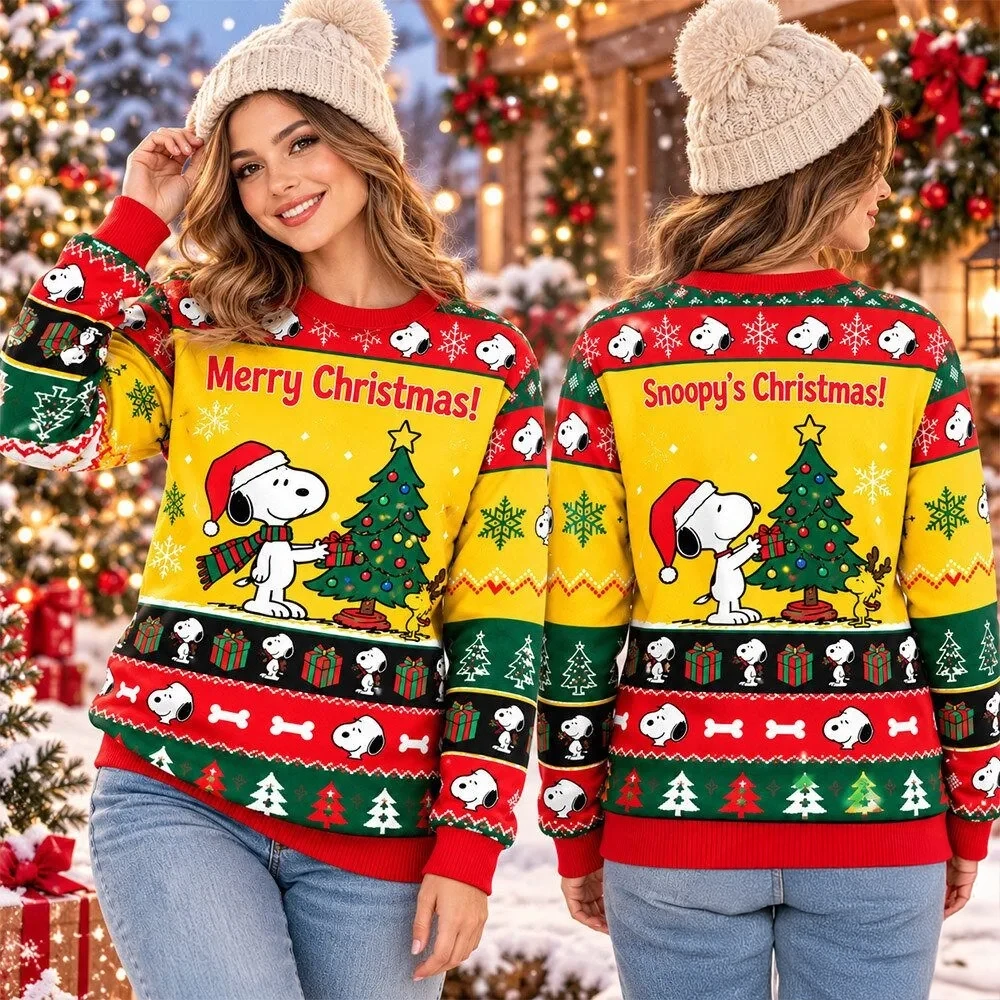 Snoopy Woodstock Christmas Tree Ugly Christmas Sweater Xmas Apparel Gift Ideas For Snoopy Lovers 1 - Unicasport Snoopy Woodstock Christmas Tree Ugly Christmas Sweater Xmas Apparel Gift Ideas For Snoopy Lovers