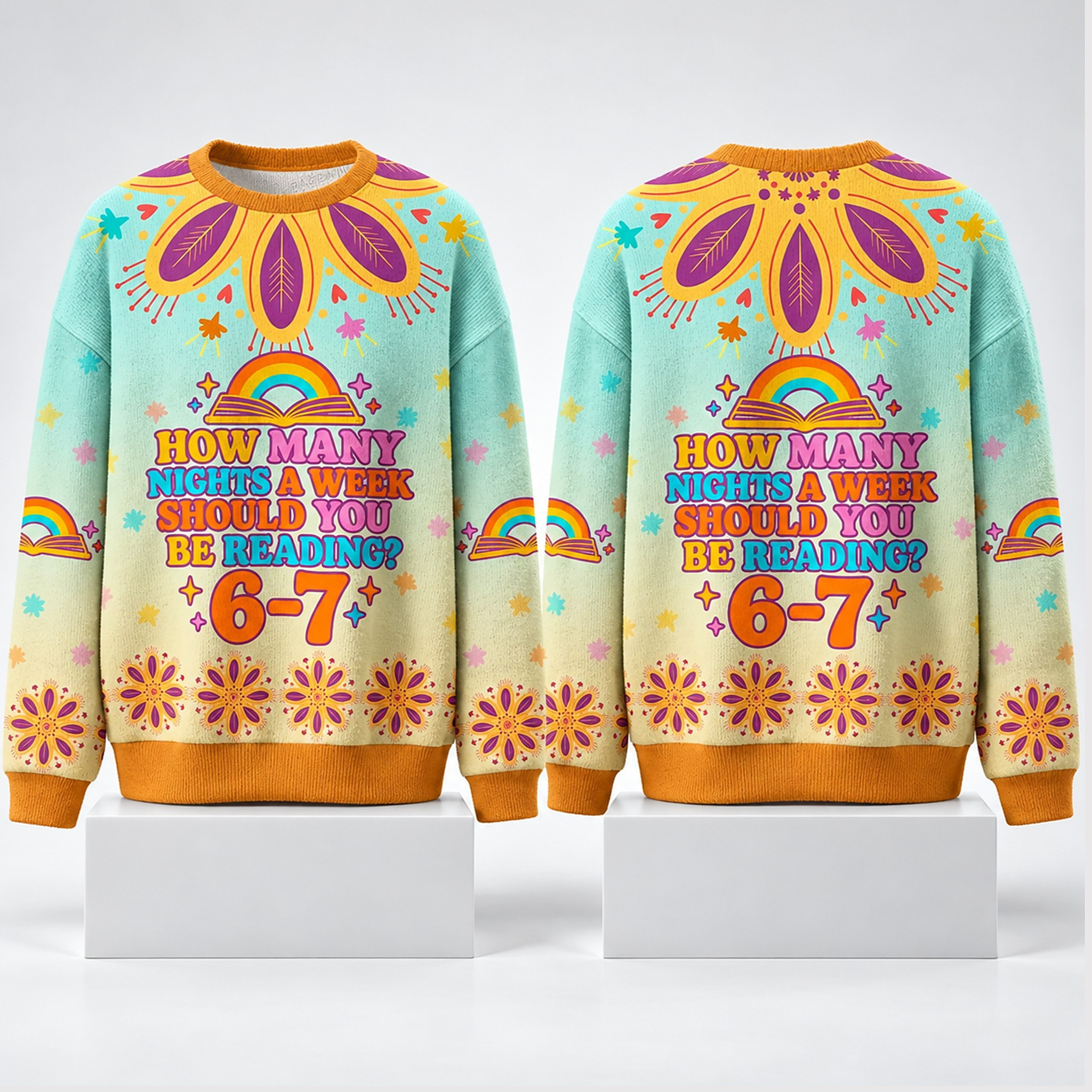 How Many Nights A Week Should You Be Reading 6 7 Ugly Christmas Sweatshirt Gifts For BFF 1 - Unicasport How Many Nights A Week Should You Be Reading 6 7 Ugly Christmas Sweatshirt Gifts For BFF