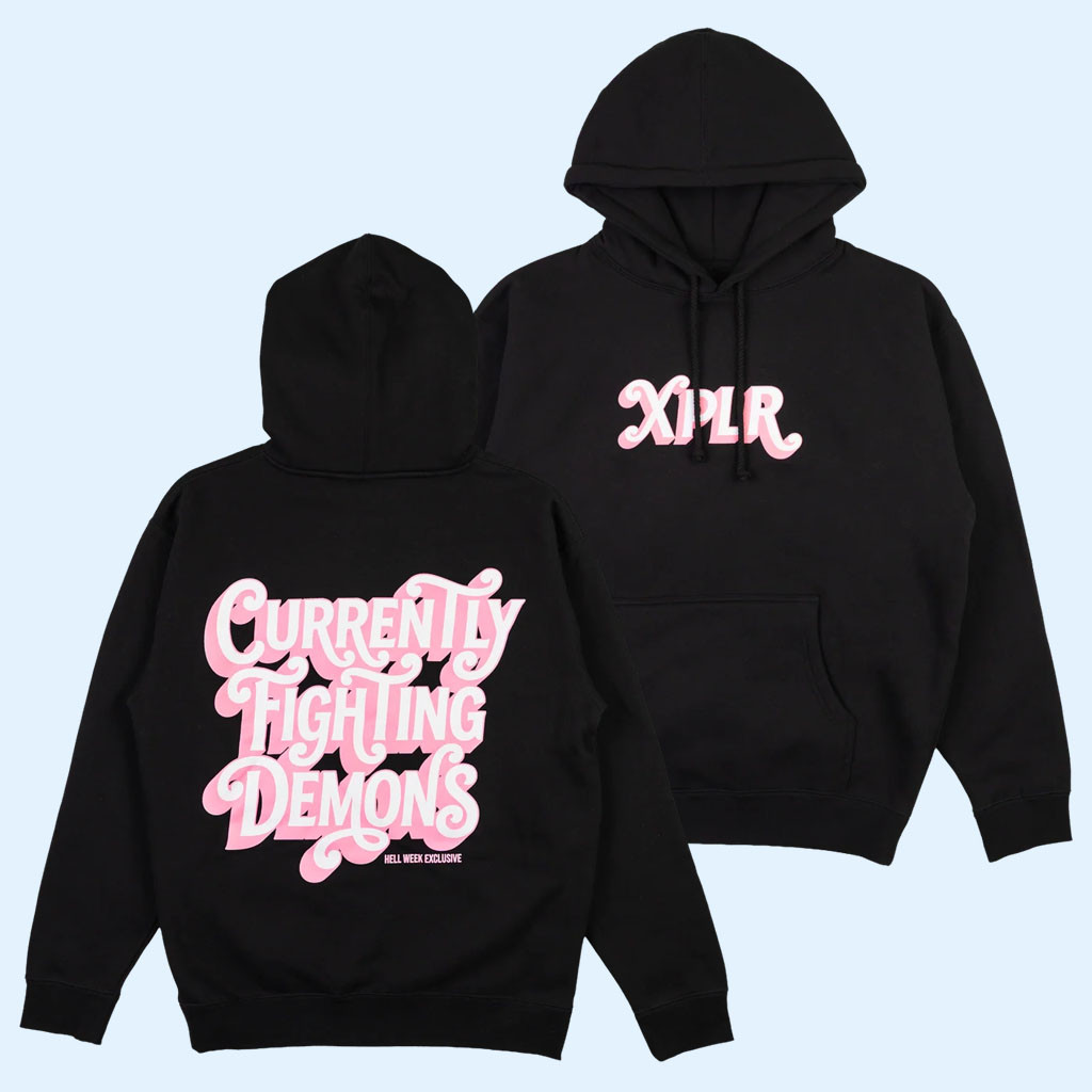 XPLR Merch Sam And Colby Hoodie Black Currently Fighting Demons Hoodie Gift Ideas For BFF 1 - Unicasport XPLR Merch Sam And Colby Hoodie Black Currently Fighting Demons Hoodie Gift Ideas For BFF