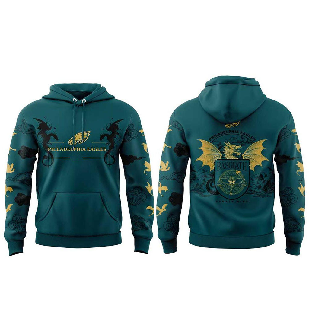 Philadelphia Eagles x Fourth Wings Night 2026 Hoodie Eagles Merch Gifts For Football Fan 1 - Unicasport Philadelphia Eagles x Fourth Wings Night 2026 Hoodie Eagles Merch Gifts For Football Fan