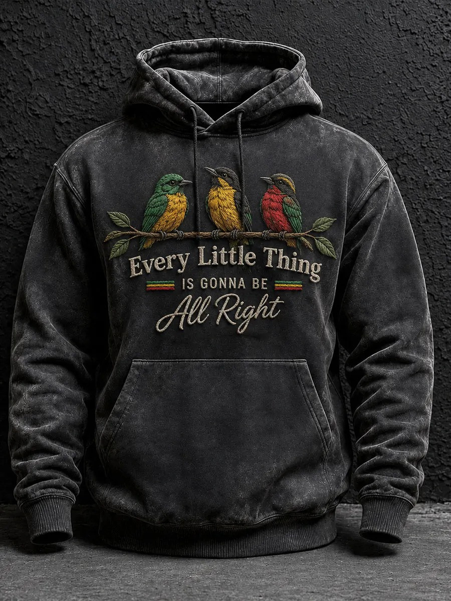 Bob Marley Merch Every Little Thing Three Little Birds Lyrics Hoodie Bob Marley Apparel Gifts 1 - Unicasport Bob Marley Merch Every Little Thing Three Little Birds Lyrics Hoodie Bob Marley Apparel Gifts