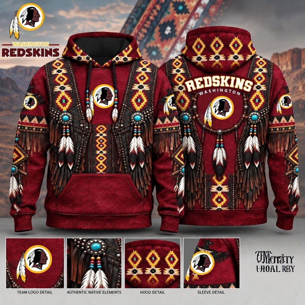 Washington Redskins Heritage Western Native Inspired Football Hoodie Washington Redskins Merch 1 - Unicasport Washington Redskins Heritage Western Native Inspired Football Hoodie Washington Redskins Merch