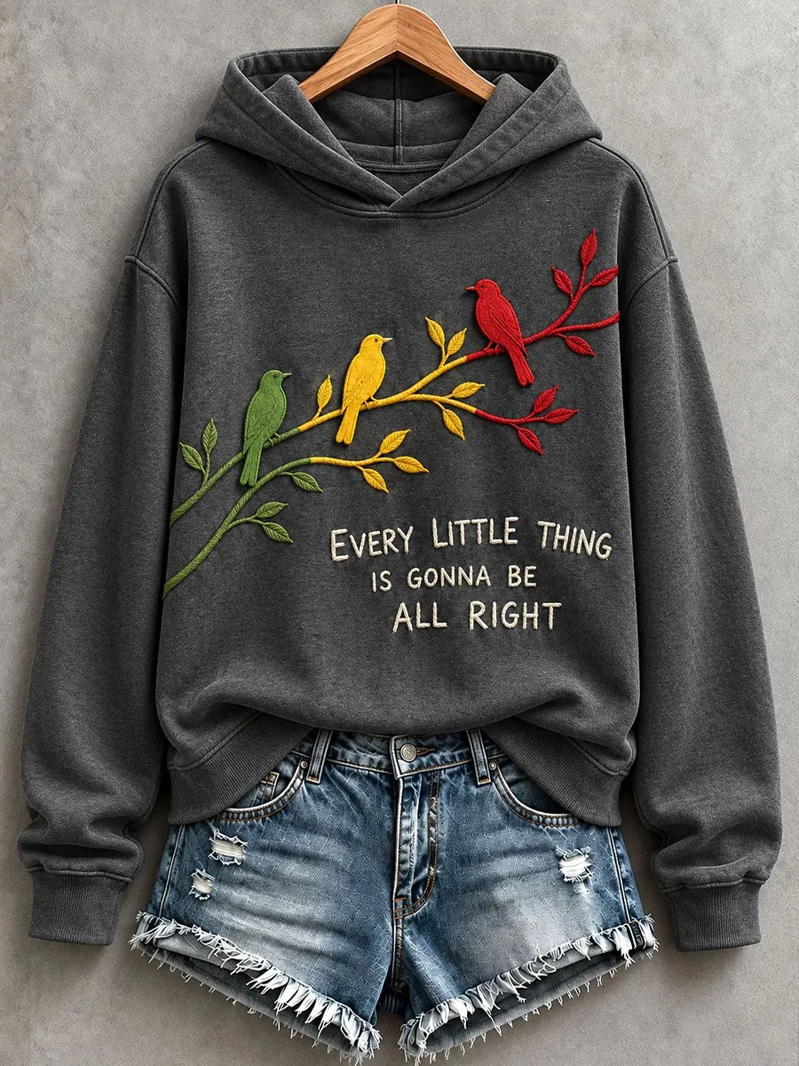 Bob Marley Merch Every Little Thing Three Little Birds Lyrics Hoodie Bob Marley Apparel Fan Gift 1 - Unicasport Bob Marley Merch Every Little Thing Three Little Birds Lyrics Hoodie Bob Marley Apparel Fan Gift
