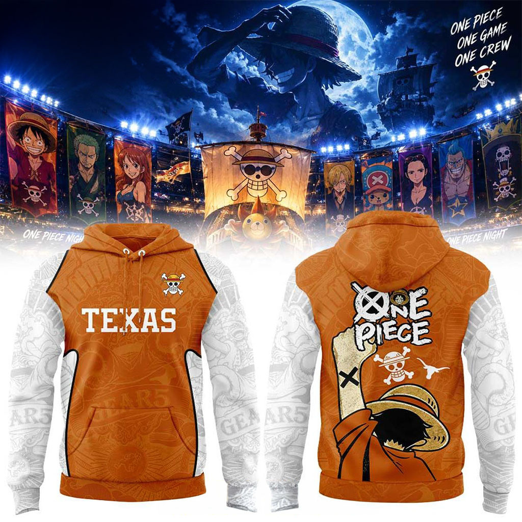 Texas Longhorns One Piece 2026 Night Of Champions Hoodie Longhorns Merch Brother Gifts