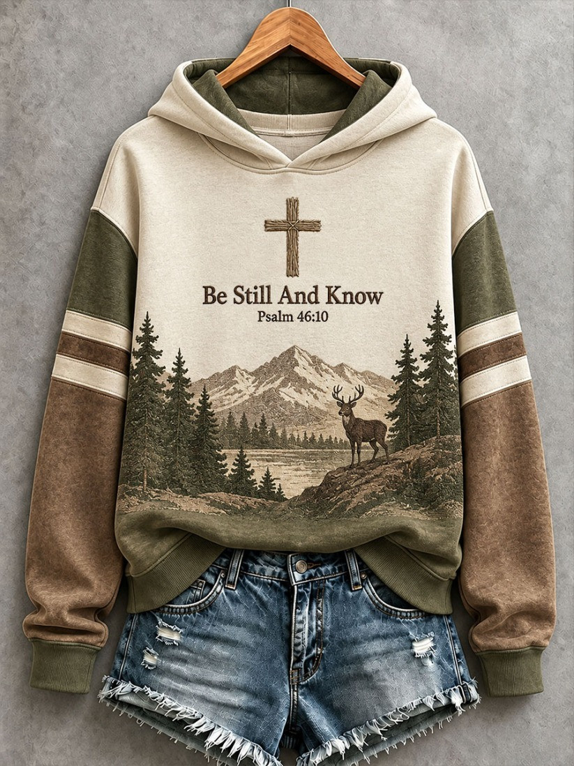 Be Still And Know Christian Hoodie Christian Cross Landscape Clothes Gifts 1 - Unicasport Be Still And Know Christian Hoodie Christian Cross Landscape Clothes Gifts