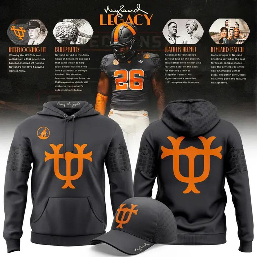 Tennessee Volunteers Neyland Legacy 2026 Hoodie Tennessee Volunteers Merch Fan Gifts