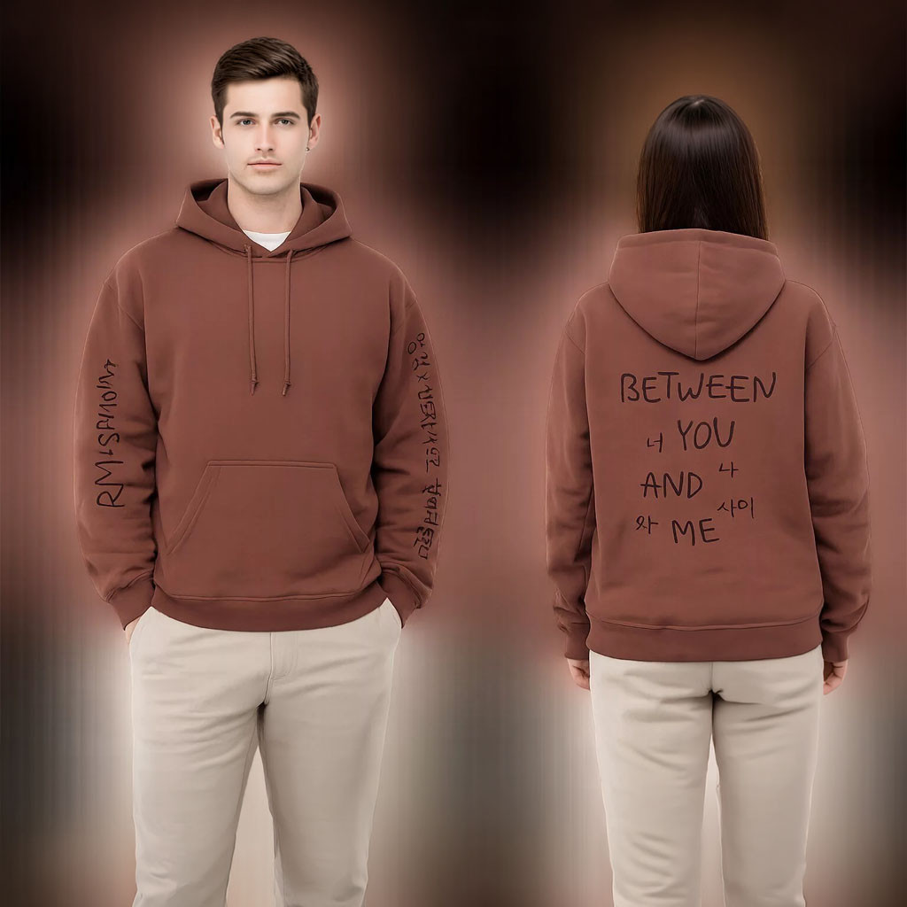 RM x SFMOMA Between You And Me Hoodie RM Merch Gifts For Rapper Fans