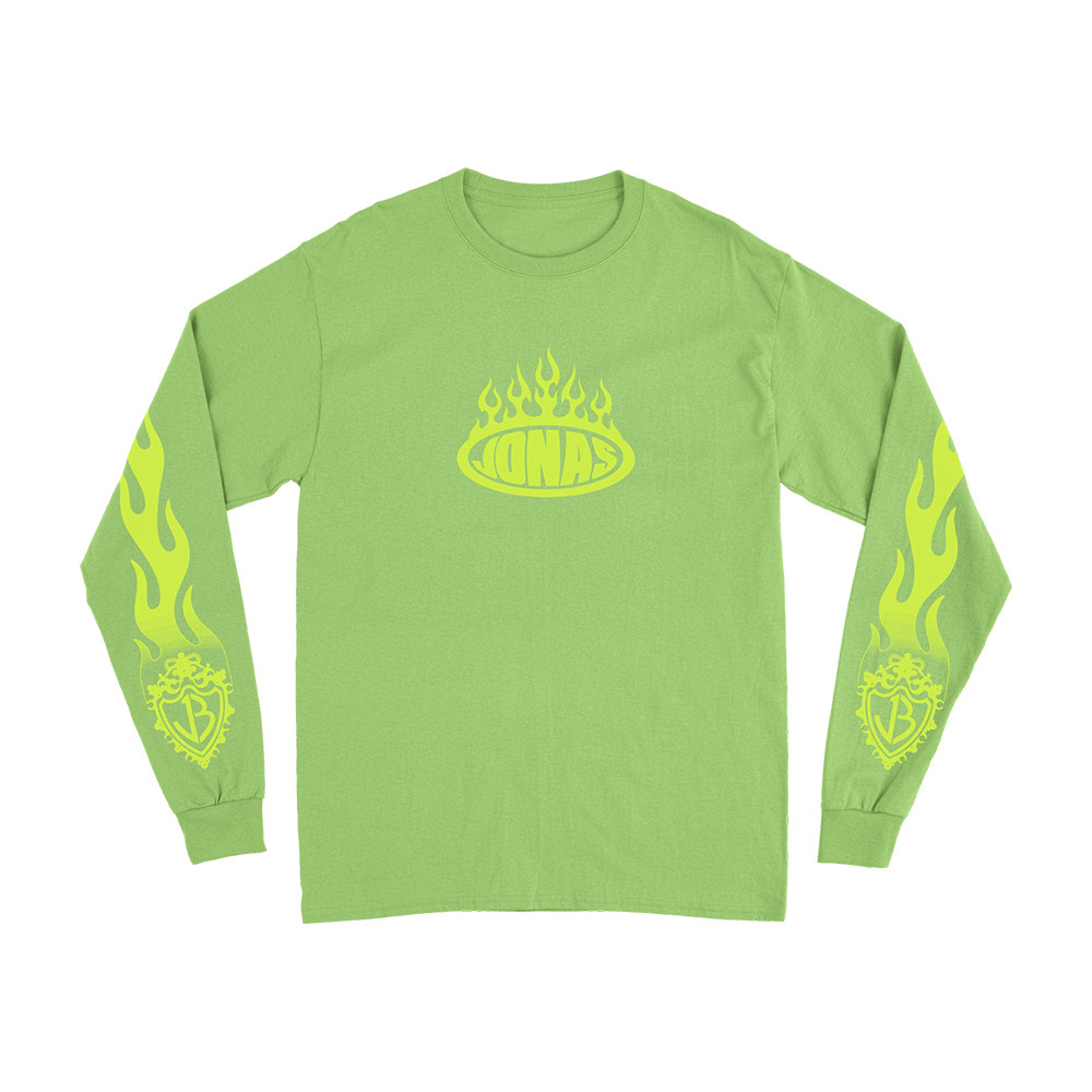 Jonas Brothers Merch Jonas Flames Long Sleeve Shirt Presents For Music Lovers