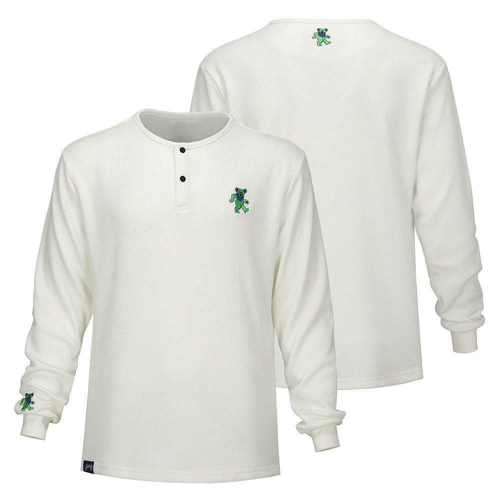 Section 119 x Grateful Dead Merch Bear Button Long Sleeve Shirt Grateful Dead Outfits