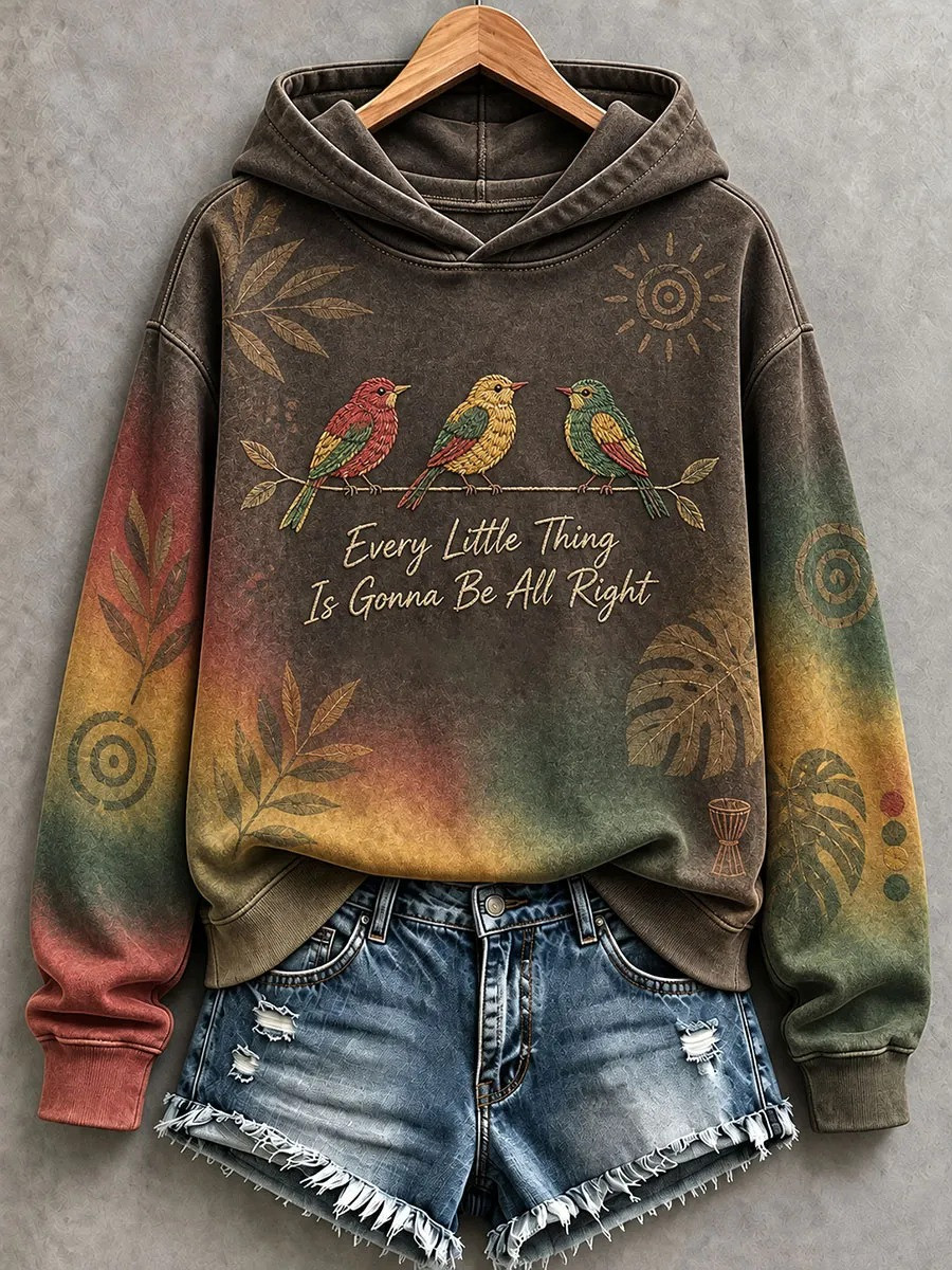 Bob Marley Merch Every Little Thing Three Little Birds Lyrics Hoodie Unique Gifts For Fans 1 - Unicasport Bob Marley Merch Every Little Thing Three Little Birds Lyrics Hoodie Unique Gifts For Fans
