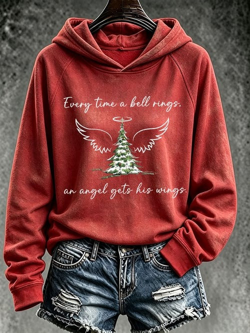 Every Time A Bell Rings An Angel Gets Its Wings Christmas Hoodie Winter Clothing Gifts Ideas