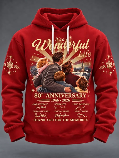 It's A Wonderful Life Merch 80Th Anniversary Christmas Hoodie Winter Clothing Gifts Ideas 1 - Unicasport It's A Wonderful Life Merch 80Th Anniversary Christmas Hoodie Winter Clothing Gifts Ideas