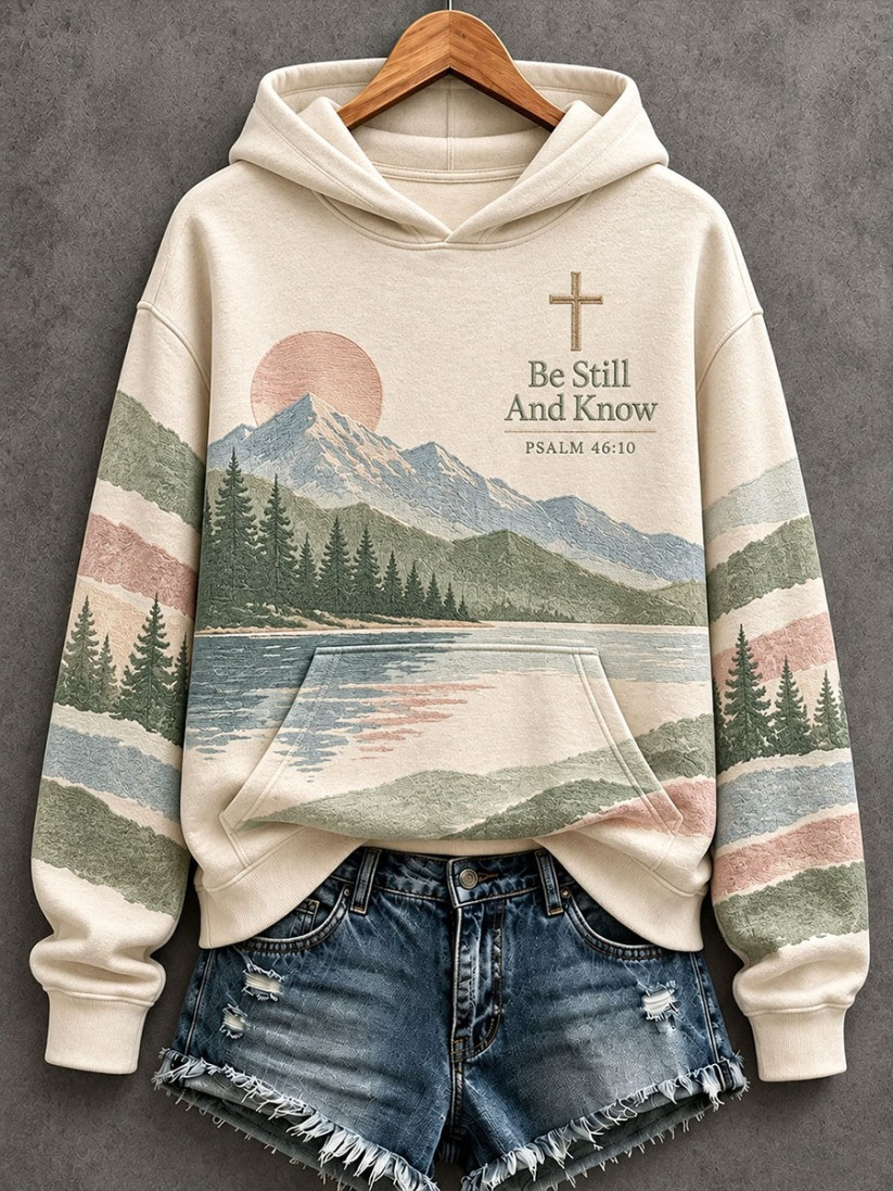 Be Still And Know Christian Hoodie Christian Faith Clothes Gifts For Wife 1 - Unicasport Be Still And Know Christian Hoodie Christian Faith Clothes Gifts For Wife