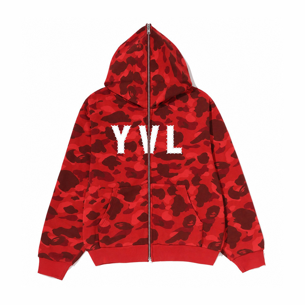 YVL Merch Playboi Carti x BAPE Red Zip Hoodie Gift For Rap Music Fans 1 - Unicasport YVL Merch Playboi Carti x BAPE Red Zip Hoodie Gift For Rap Music Fans