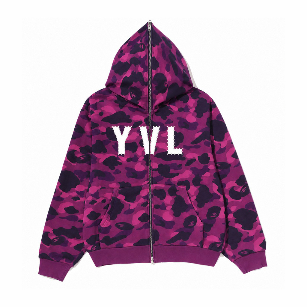YVL Merch Playboi Carti x BAPE Purple Zip Hoodie Gift For Rap Fans 1 - Unicasport YVL Merch Playboi Carti x BAPE Purple Zip Hoodie Gift For Rap Fans