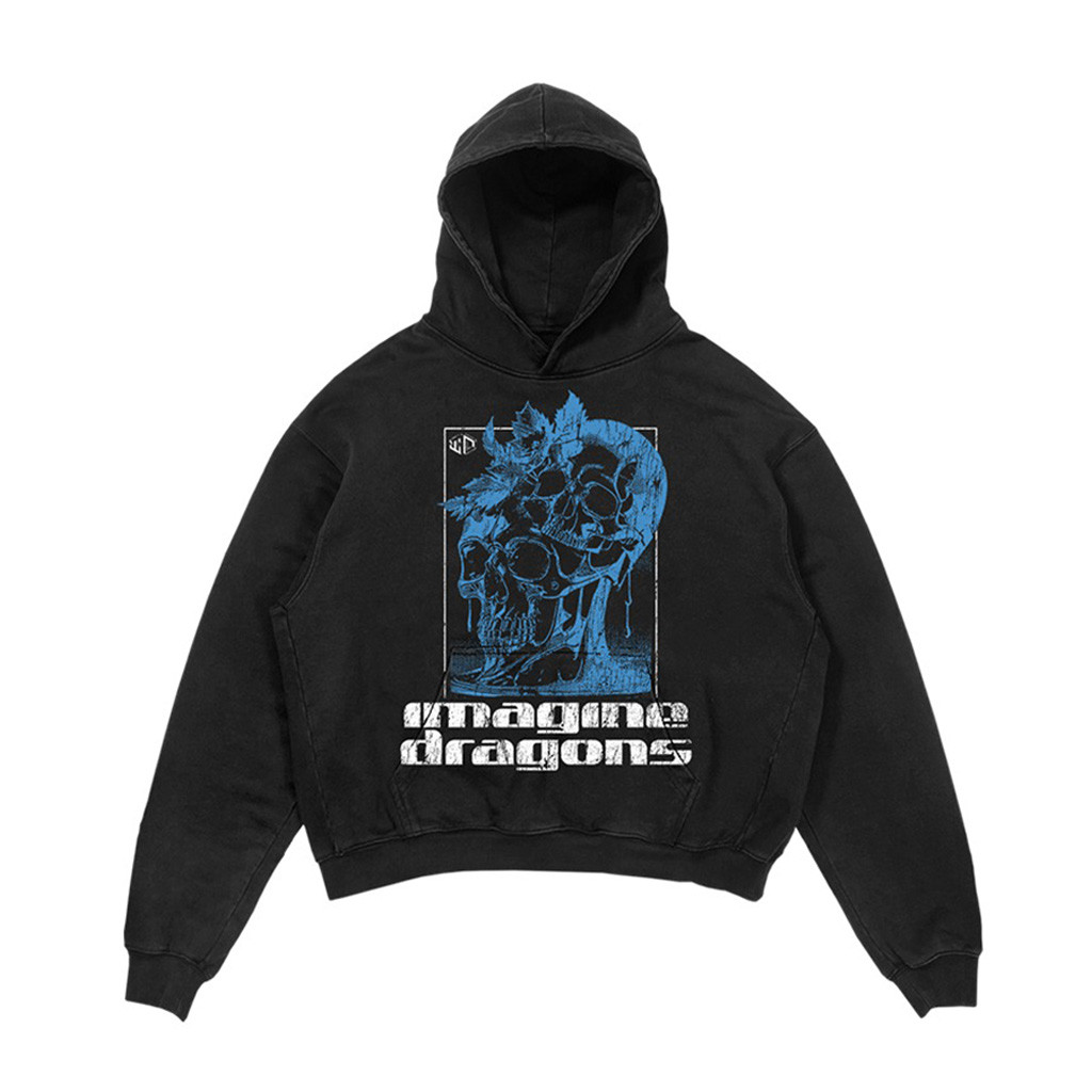 Imagine Dragons Merch Melting Skull Hoodie Unique Gift For Rock Lover 1 - Unicasport Imagine Dragons Merch Melting Skull Hoodie Unique Gift For Rock Lover