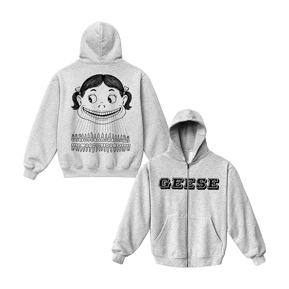 Geese Merch Smile Zip Up Hoodie Geese Apparel Rock Lovers Gift Ideas 1 - Unicasport Geese Merch Smile Zip Up Hoodie Geese Apparel Rock Lovers Gift Ideas