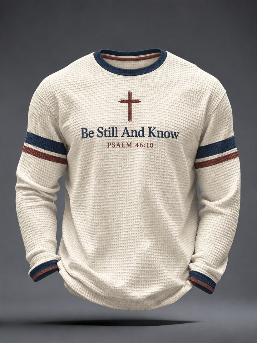 Be Still And Know Long Sleeve Shirt Christian Merch Gift For Father