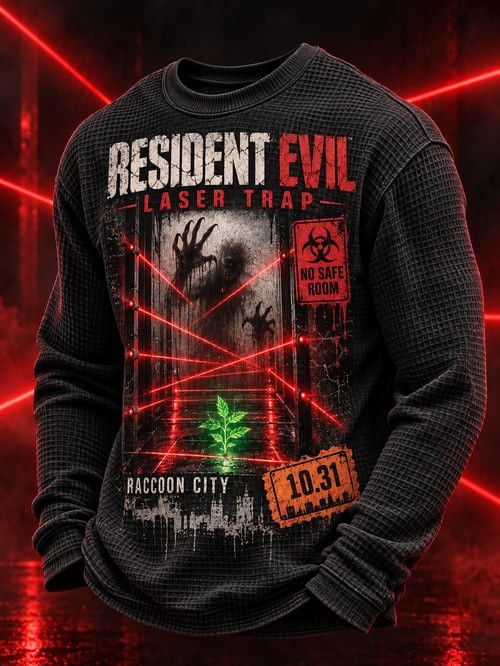 Resident Evil Graphic Halloween Long Sleeve Shirt Vintage Halloween Clothing Gifts Ideas