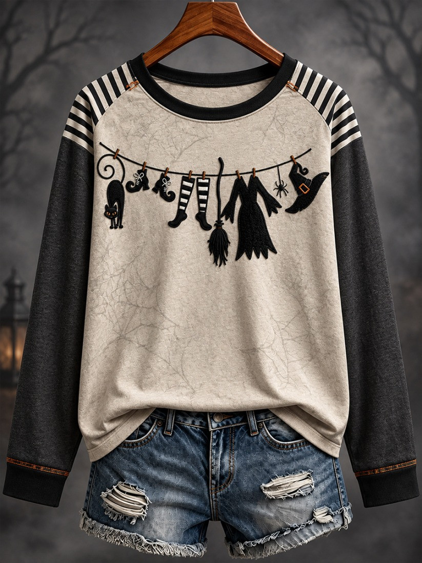 Halloween Witches Art Sweatshirt Halloween Apparel Gift For Women 1 - Unicasport Halloween Witches Art Sweatshirt Halloween Apparel Gift For Women