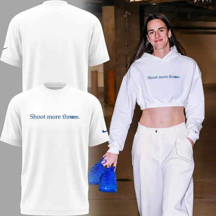 2026 Caitlin Clark Indiana Fever Merch Shoot More Threes T-Shirt Gift For Basketball Fans
