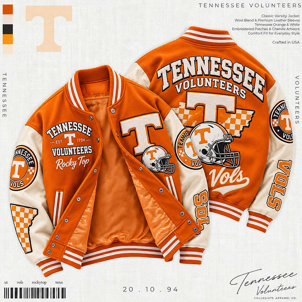 Tennessee Volunteers Football Merch Jacket Eagles Football Lovers Gift
