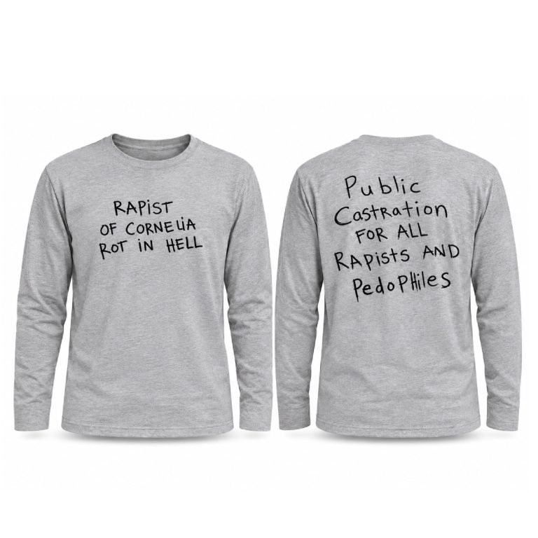 Frank Lero Merch Rapist Of Cornelia Rot In Hell Long Sleeve Shirt Best Gift Ideas
