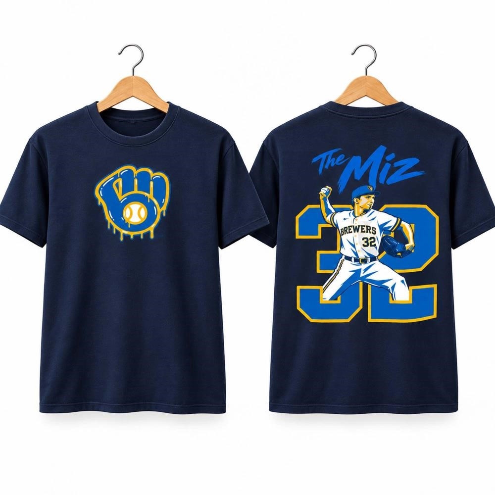 2026 Jacob Misiorowski The Miz #32 T-Shirt Milwaukee Brewers Merch Gift For Baseball Lovers