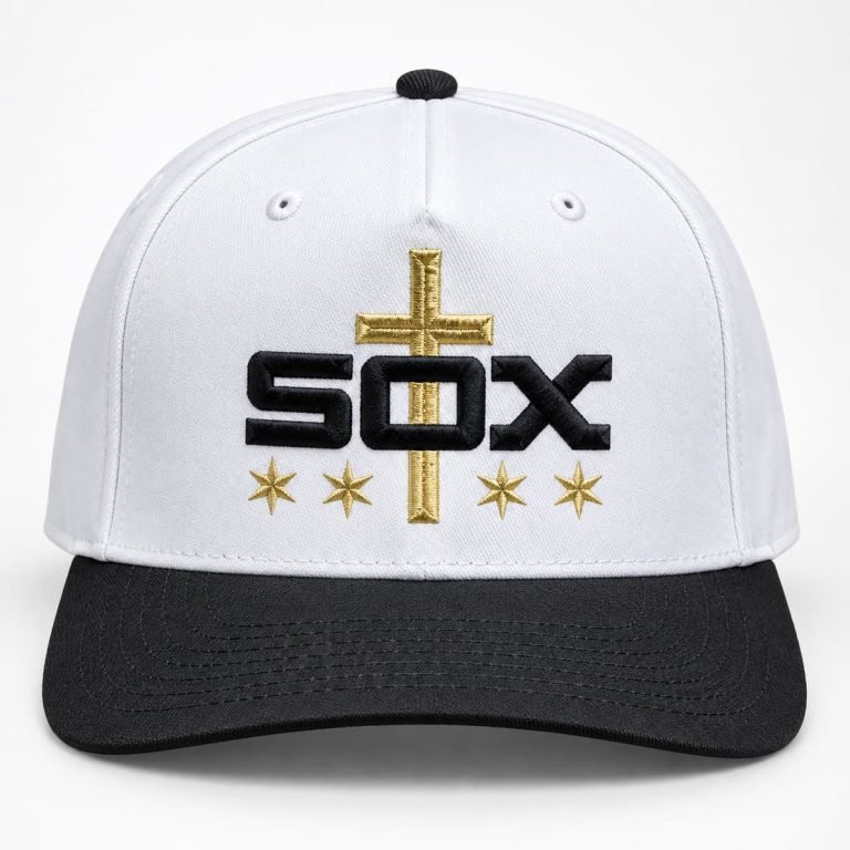 Chicago White Sox Merch Hat 2026 Pope Cross Baseball Cap Gift For Mens