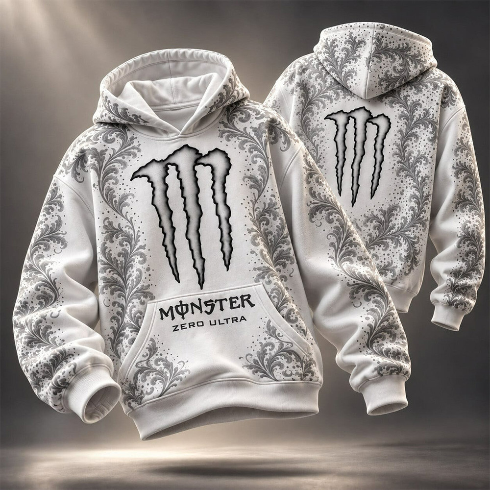 Monster Energy Zero Ultra Hoodie Floral Filigree Pattern Hoodie Gifts For Monster Energy Lovers 1 - Unicasport Monster Energy Zero Ultra Hoodie Floral Filigree Pattern Hoodie Gifts For Monster Energy Lovers
