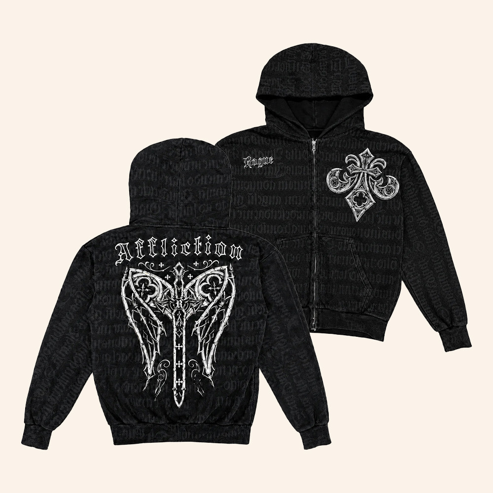 Emma Rogue X Affliction II Merch Rogue Ophelia Zip Up Hoodie Y2K Style Apparel Gifts Ideas 1 - Unicasport Emma Rogue X Affliction II Merch Rogue Ophelia Zip Up Hoodie Y2K Style Apparel Gifts Ideas