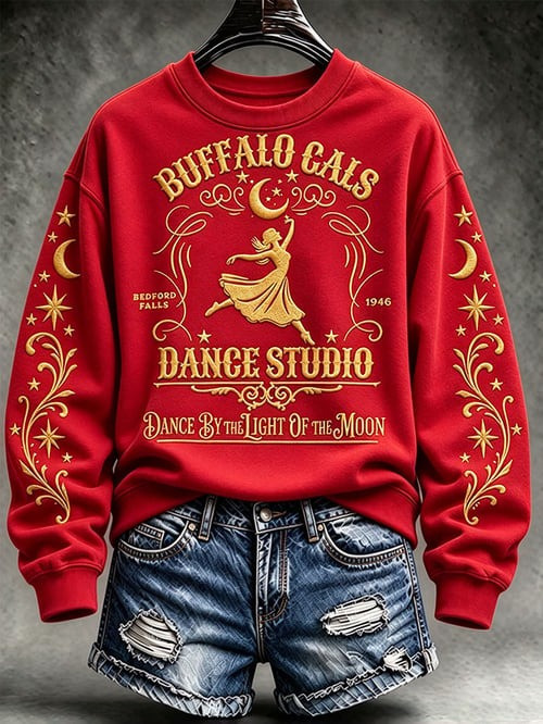 It's A Wonderful Life Christmas Sweatshirt Buffalo Gals Dance Studio Sweatshirt Christmas Gifts 1 - Unicasport It's A Wonderful Life Christmas Sweatshirt Buffalo Gals Dance Studio Sweatshirt Christmas Gifts