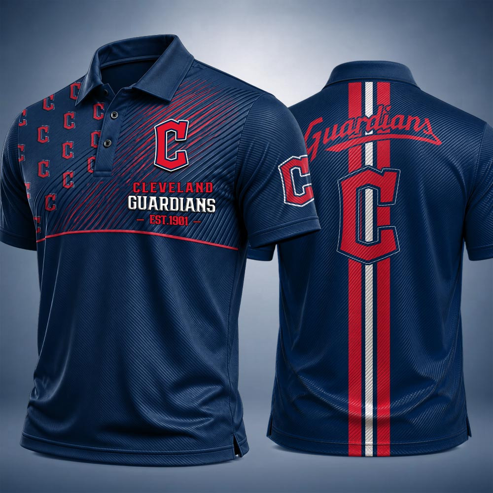 Cleveland Guardians Merch Polo Shirt Guardians Gameday Clothes Sportswear Gift