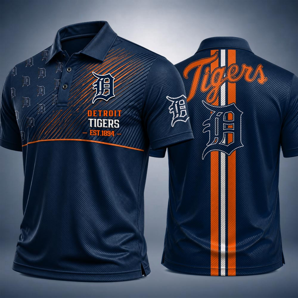 Detroit Tigers Merch Polo Shirt Detroit Tigers Gameday Outfits MLB Pride Gifts