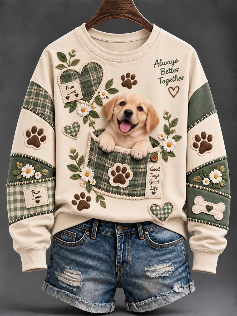 Labrador Retriever Cute Animals Sweatshirt Holiday Apparel Gift For Labrador Retriever Lovers 1 - Unicasport Labrador Retriever Cute Animals Sweatshirt Holiday Apparel Gift For Labrador Retriever Lovers