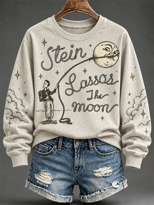 Stein Lassos The Moon Sweatshirt It's A Wonderful Life Merch Gifts For Girlfriend 1 - Unicasport Stein Lassos The Moon Sweatshirt It's A Wonderful Life Merch Gifts For Girlfriend