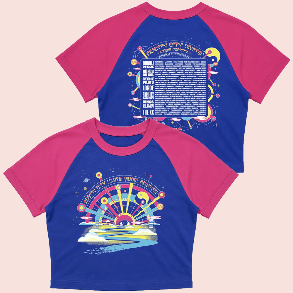 ACL Merch 2026 Austin City Limits Cosmic Horizon Lineup Baby Tee Women's Gift Ideas