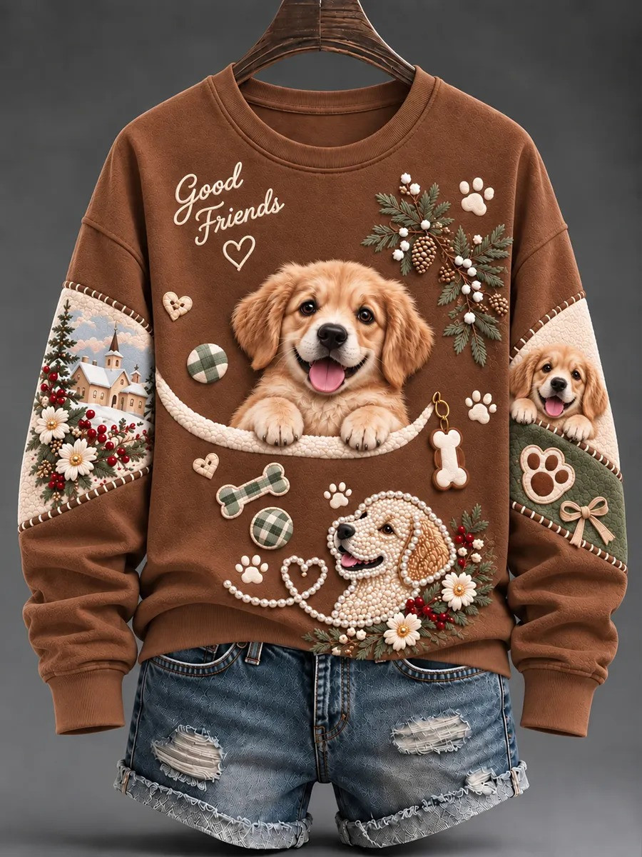 Golden Retriever Good Friends Sweatshirt Cute Dog Apparel Gifts For Golden Retriever Lovers 1 - Unicasport Golden Retriever Good Friends Sweatshirt Cute Dog Apparel Gifts For Golden Retriever Lovers