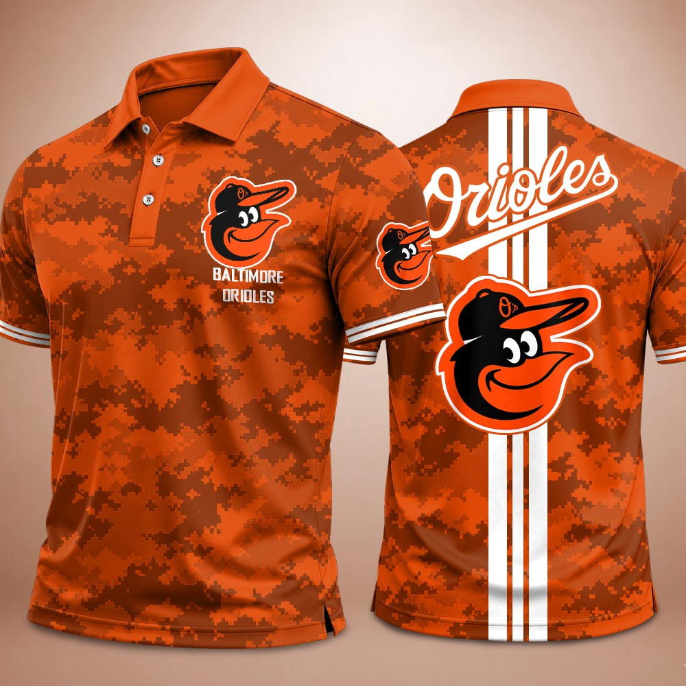 Baltimore Orioles Merch Camo Polo Shirt Orioles Gameday Apparel Gift For Grandpa