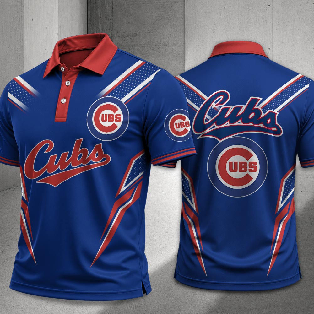 Chicago Cubs Merch Polo Shirt Cubs Baseball Apparel Gift For Sports Fans