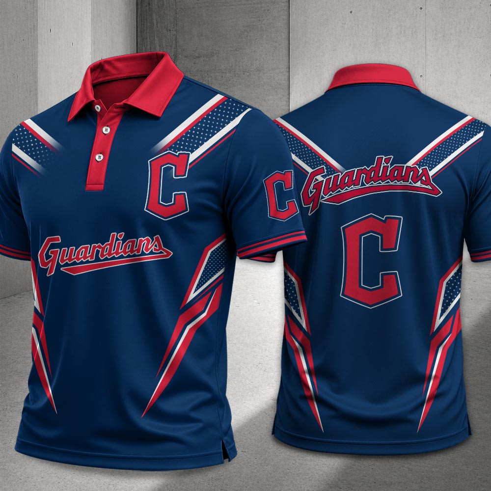 Cleveland Guardians Merch Polo Shirt Guardians Baseball Gear Baseball Players Gifts