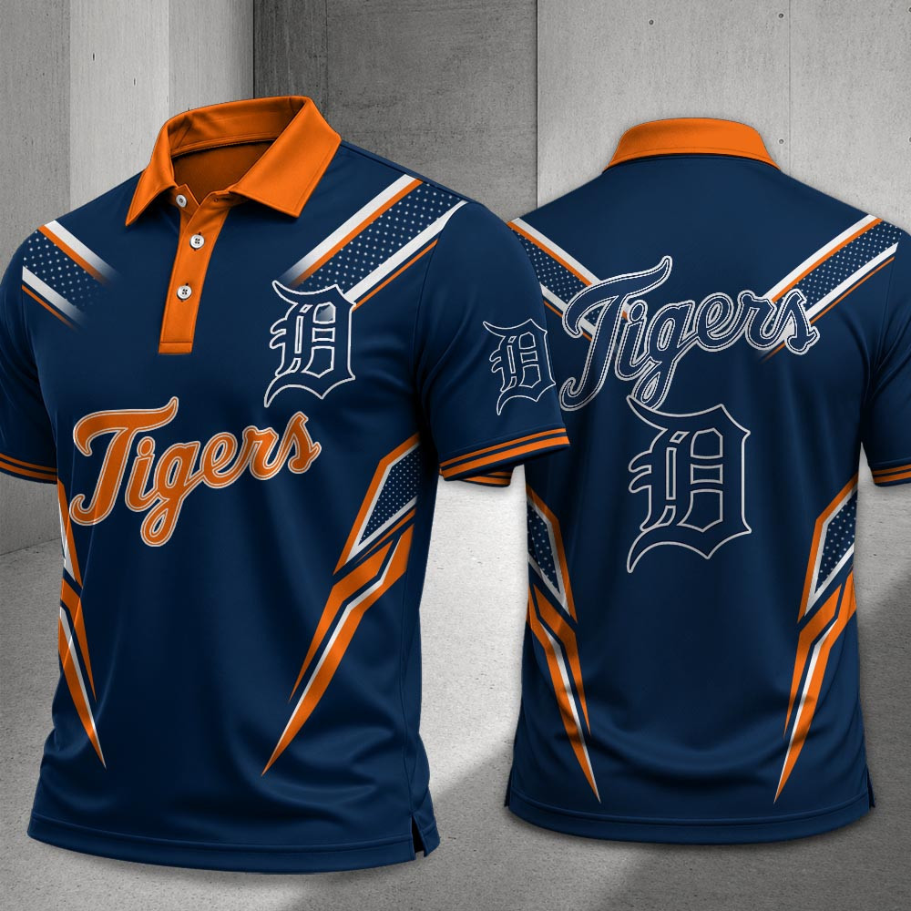 Detroit Tigers Merch Polo Shirt Tigers Baseball Clothes Husband Gifts