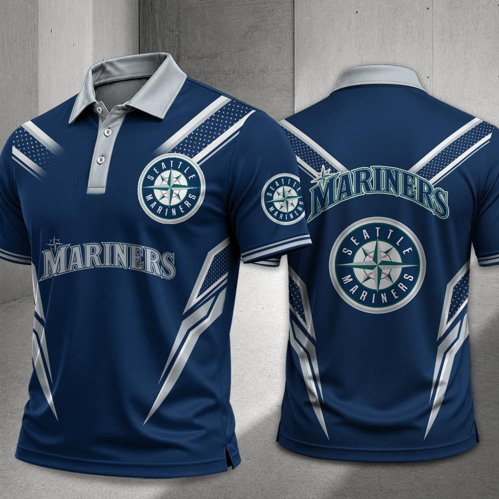 Seattle Mariners Merch Polo Shirt Mariners Baseball MLB Outfits Gift For Game Day