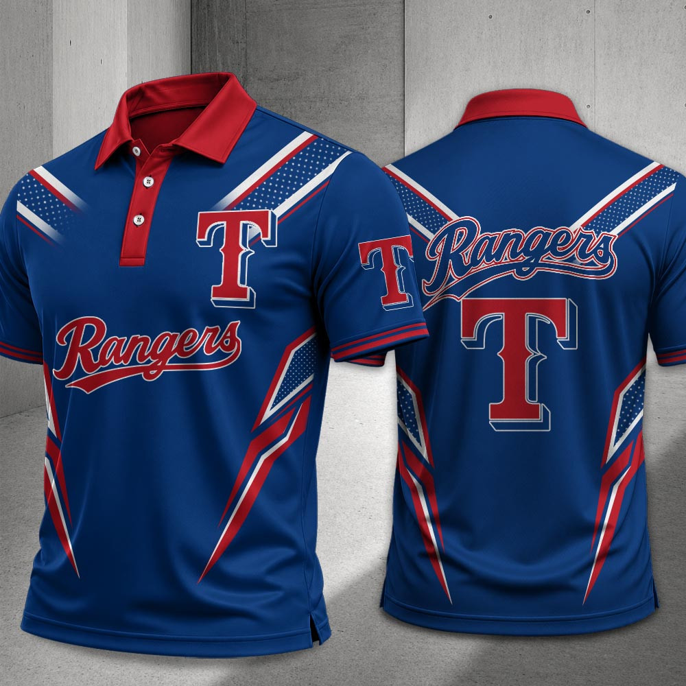 Texas Rangers Merch Polo Shirt Rangers Baseball MLB Attire Gift For Sports Fan