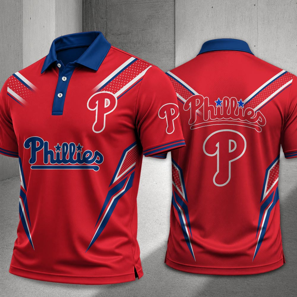 Philadelphia Phillies Merch Polo Shirt Phillies Baseball MLB Apparel Sports Fan Gift