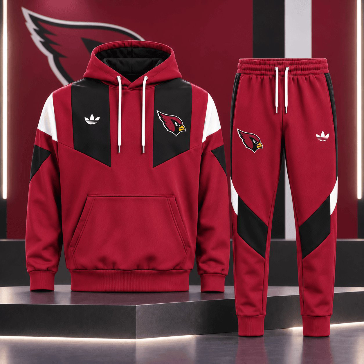 Arizona Cardinals Merch Hoodie And Sweatpants Set Game Day Outfit Present For Husband 1 - Unicasport Arizona Cardinals Merch Hoodie And Sweatpants Set Game Day Outfit Present For Husband