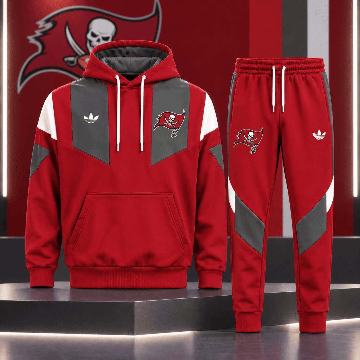 Tampa Bay Buccaneers Merch Hoodie And Sweatpants Set Game Day Outfit Presents For Fans 1 - Unicasport Tampa Bay Buccaneers Merch Hoodie And Sweatpants Set Game Day Outfit Presents For Fans