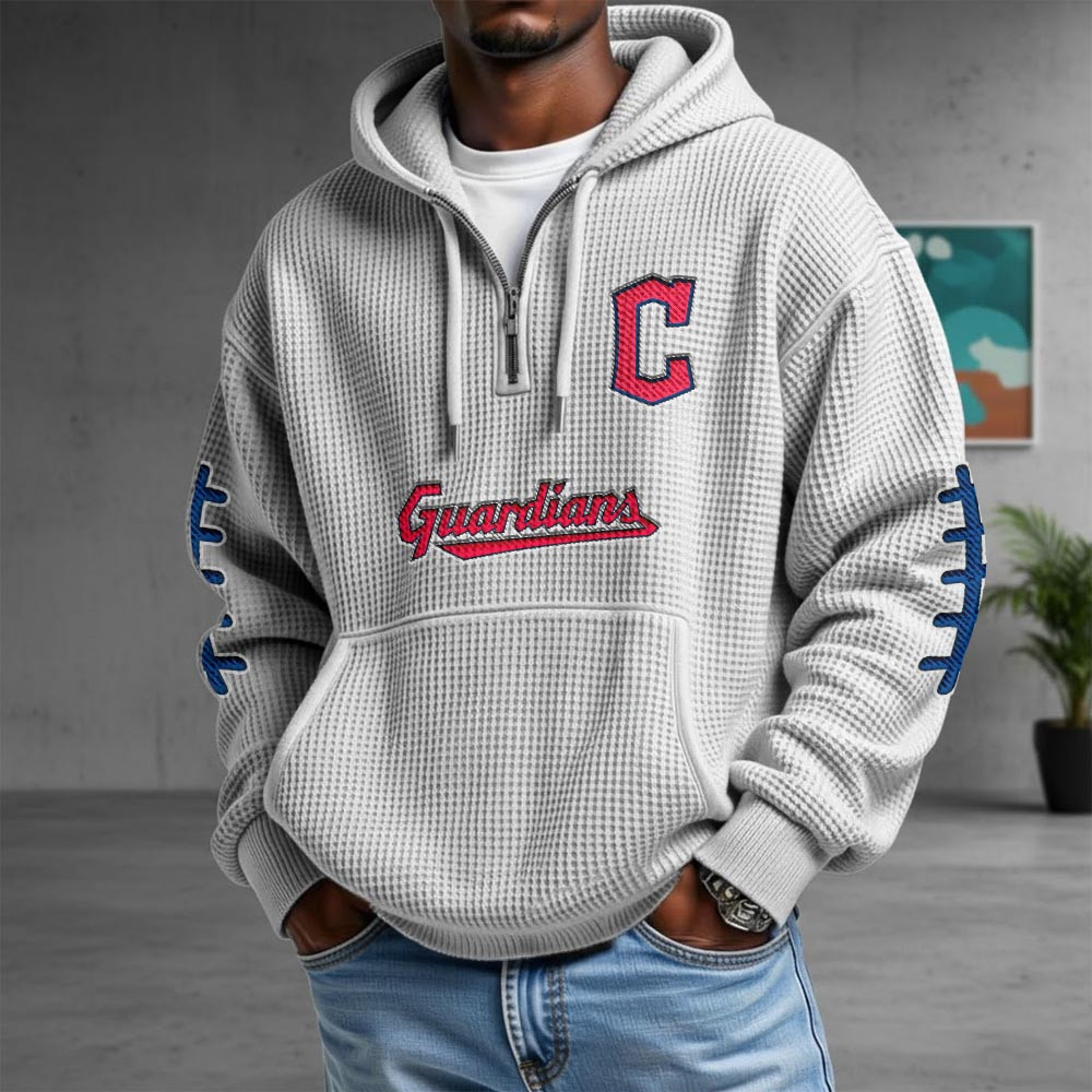 Cleveland Guardians Merch Quarter Zip Hoodie Guardians Baseball Pride Attire Gifts 1 - Unicasport Cleveland Guardians Merch Quarter Zip Hoodie Guardians Baseball Pride Attire Gifts